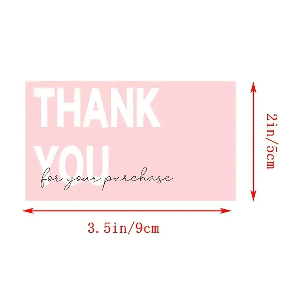 50pcs Thank You Cards - Small Business Packaging Inserts, Customer Appreciation Notes, and Wedding Party Supplies