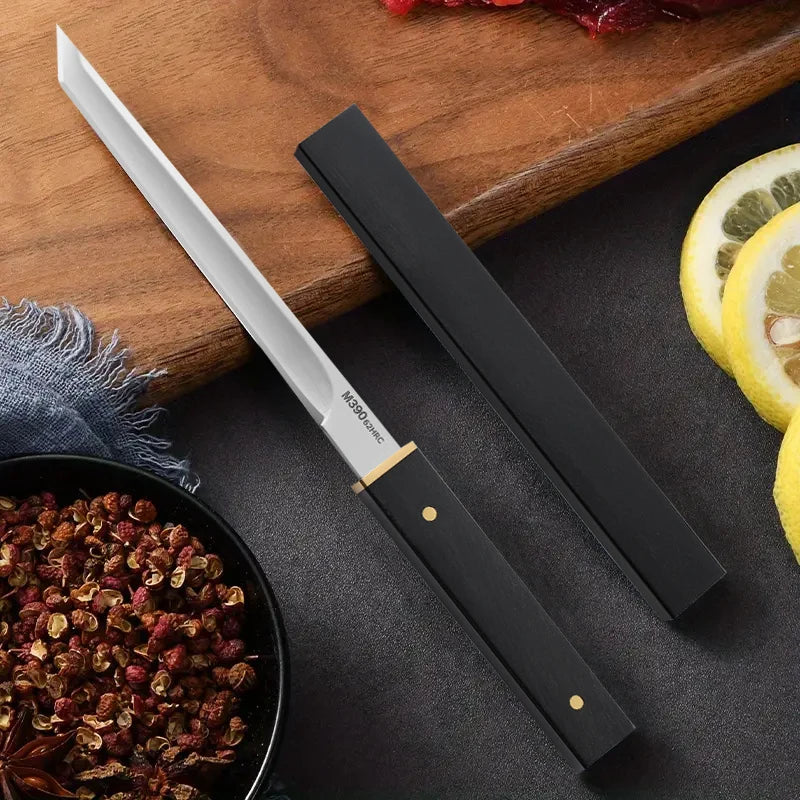 Forged Boning Meat Cleaver Knife - Stainless Steel Mongolian Kitchen Knife for Meat, Fruit, Roasted Lamb & Steak with Cover