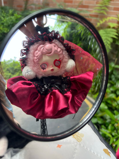 10cm Skullpanda Doll Clothes – Vintage Princess Dress Set with Headwear, Winter Symphony Series