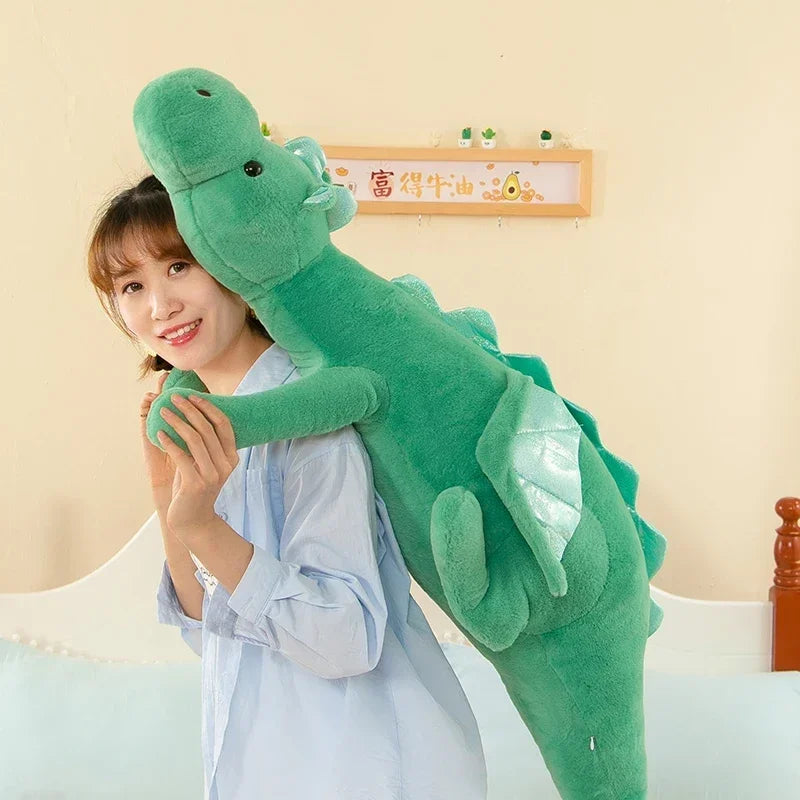 150cm Small Flying Dragon Plush Doll – Soft Stuffed Dinosaur Pillow Cushion, Christmas Gift for Kids & Girls