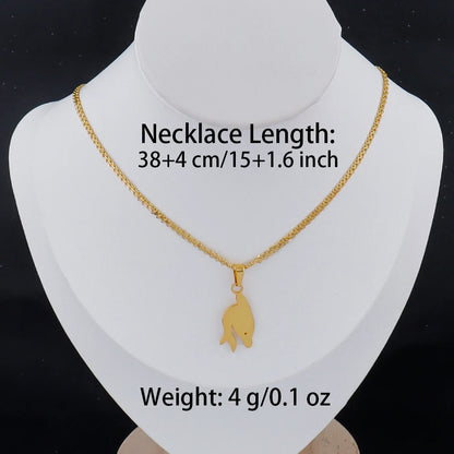 Luxury Gold Stainless Steel Letter Necklace – Minimalist Women’s Jewelry for Daily Wear & Gift
