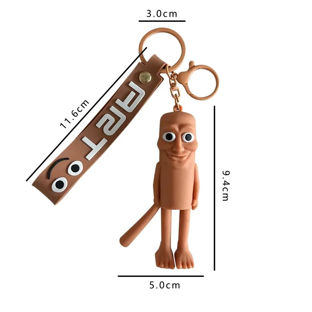 2026 New Italian Brainrot Keychain — Fun Tralalero & Tung Tung Tung Sahur Ballerina Cappuccino Doll Keyring Gift