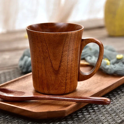 Japanese Creative Jujube Sour Wood Cup – High Beauty, High Temperature Resistant Tea, Coffee & Beer Mug (1PC)