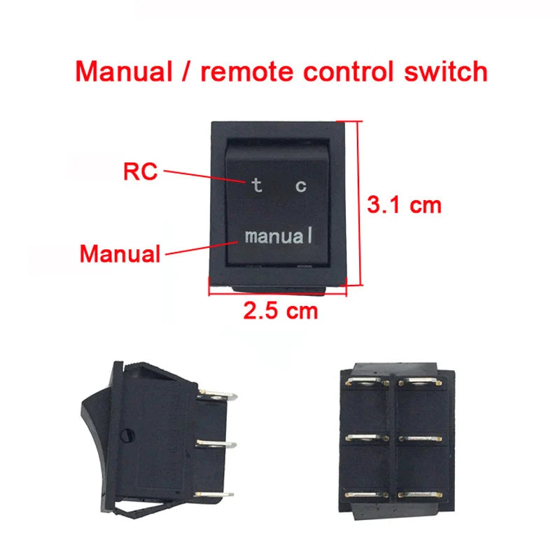 Kids Electric Ride-On Car Switch - Replacement Power Switch for Toy Cars, Motorcycles & Remote Control Vehicles