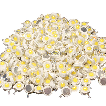 High-Power LED Chip Beads - 1W/3W 30/45mil SMD LEDs in White, Red, Blue, Green & Yellow for Grow Lights