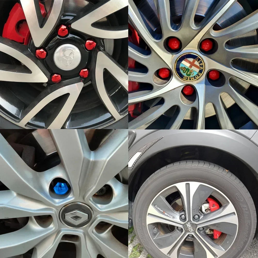 20PCS Car Wheel Nut Caps – Anti-Rust Tire Bolt Covers, 17/19/21mm Hub Protection & Exterior Decoration