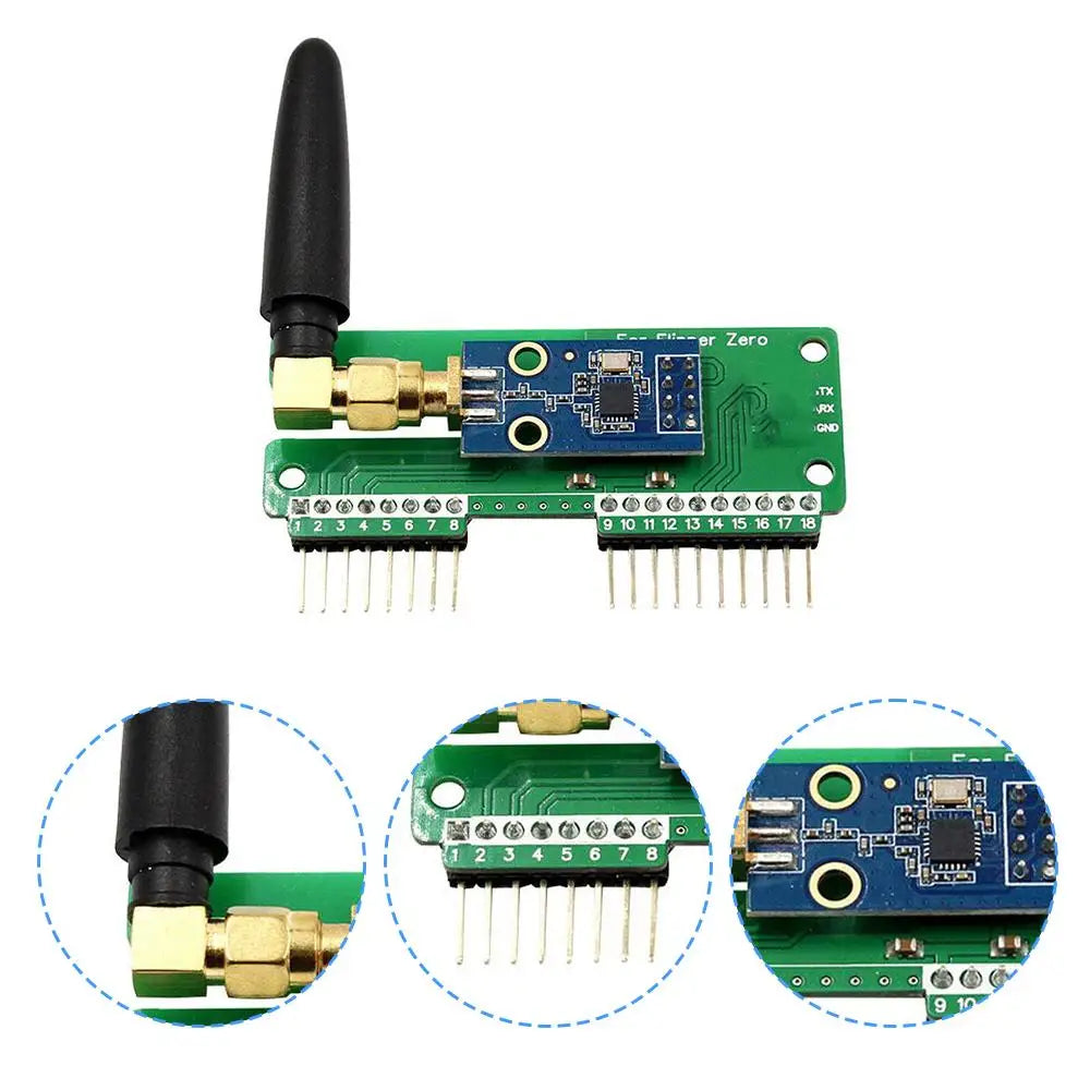 Flipper Zero WiFi & SubGHz 433MHz CC1101 Development Board – GPIO Mouse Module for Flipper Zero Modification