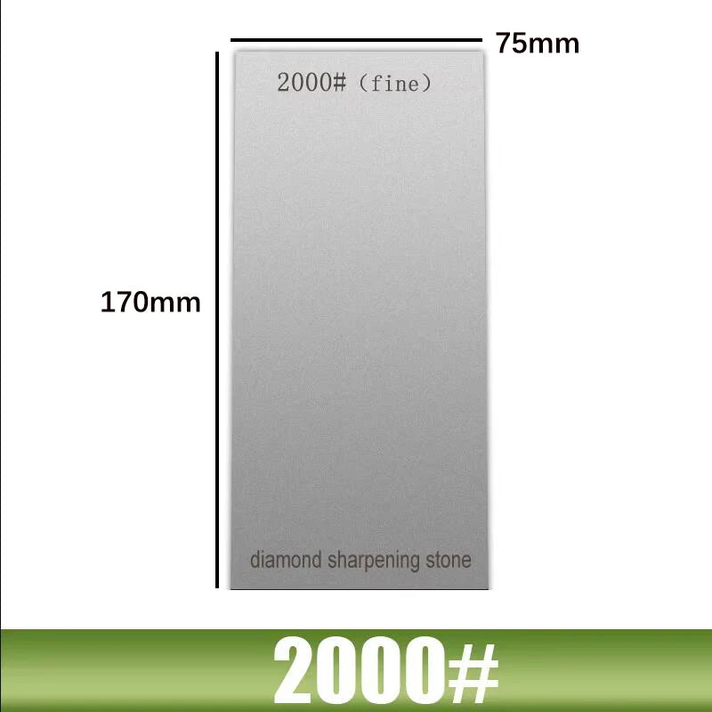 1000 Grit Diamond Plate Sharpening Stone – Large Whetstone for Professional Knife & Blade Sharpening, Apex Edge Tool