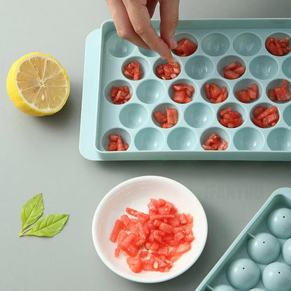 33-Cavity Ice Ball & Popsicle Mold — PP Tray for Whiskey, Ice Cubes, Lollipops, DIY Kitchen Accessories