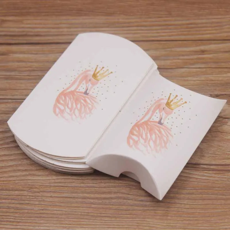 24pcs Floral Pillow-Shaped Jewelry Gift Boxes – Necklace & Earring Display Packaging 20x55x80mm