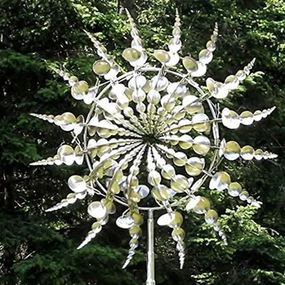 Transform Your Garden with our New Magical Metal Windmill - 3D Kinetic Sculpture Wind Solar Spinners