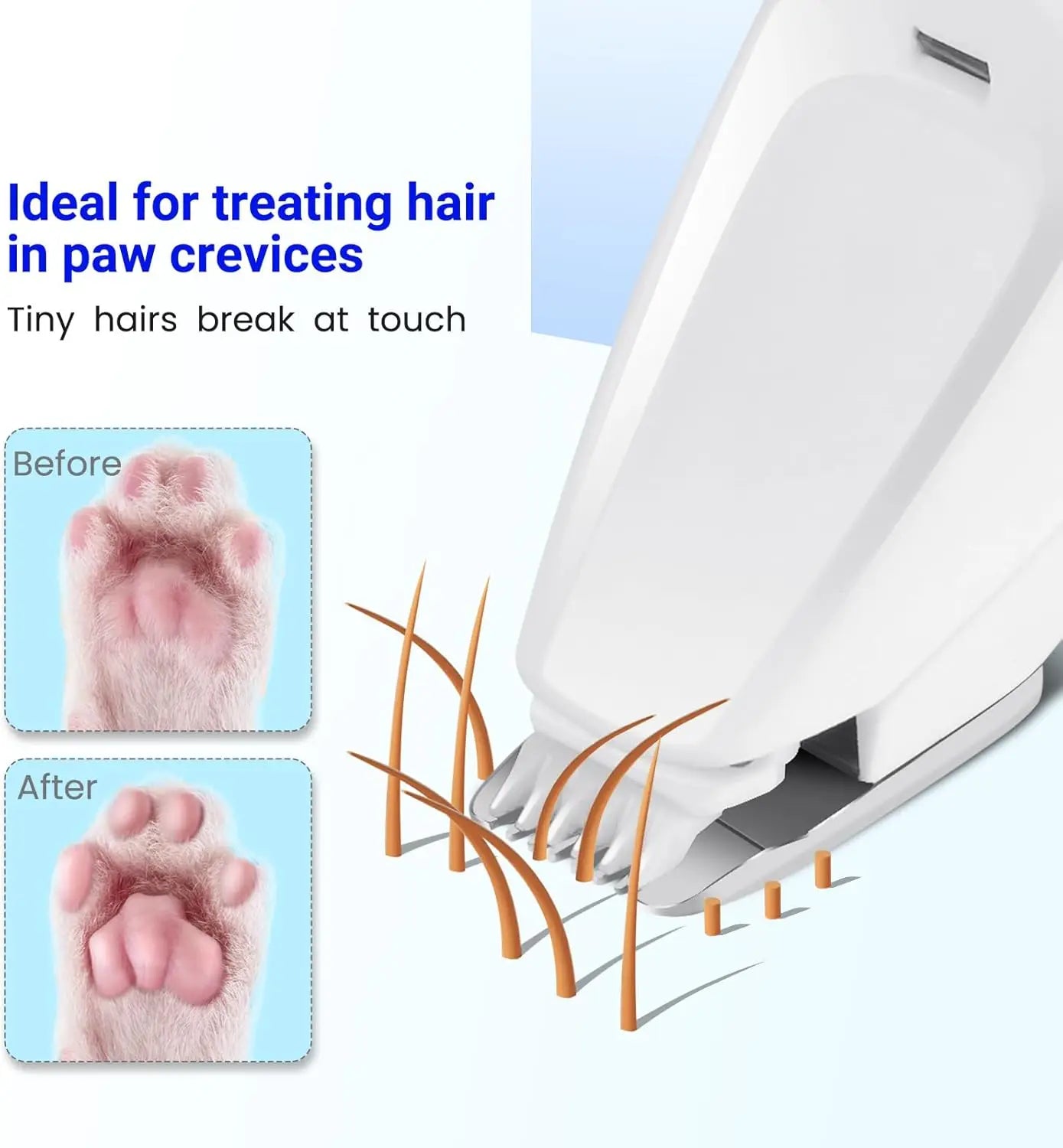 Portable LED Pet Nail Grinder – Rechargeable Cordless Paw Trimmer for Dogs, Cats & Small Pets