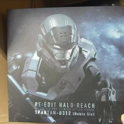 18cm Master Chief PVC Action Figure – 1/12 Articulated Collectible Model Toy with 2 Signs