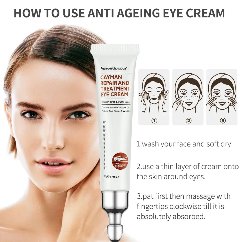 Peptide Collagen Eye Cream — Anti-Wrinkle, Anti-Aging, Dark Circle & Puffiness Removal, Hydrating Eye Care for Bags