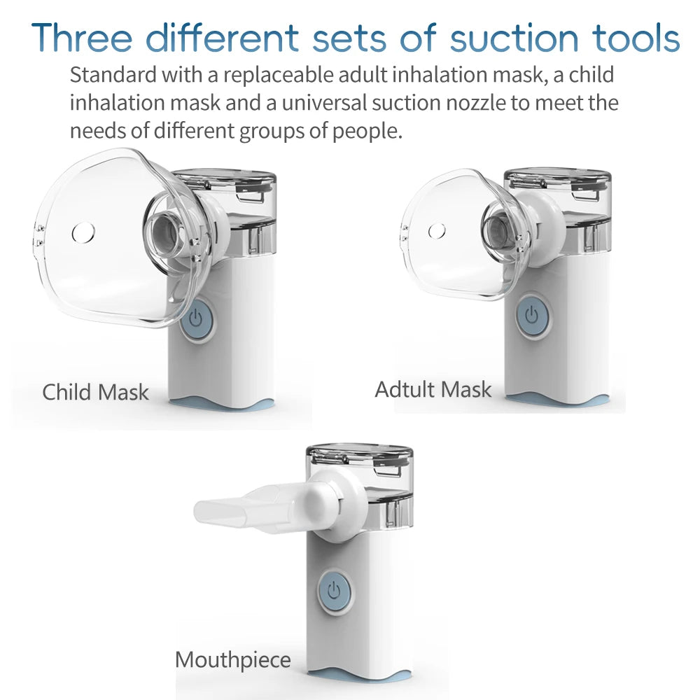 Handheld Portable Silent Mesh Nebulizer – Auto-Clean Inhaler for Kids, Portable Inhalator & Nebulizador