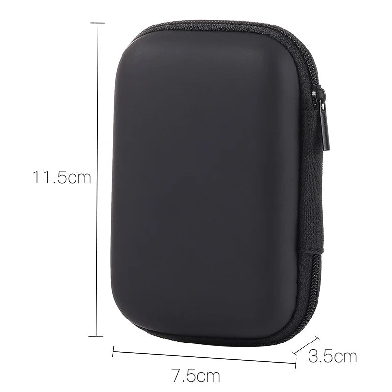 Portable Travel Cable Organizer Bag – Zipper Storage Case for Earphones & Electronic Accessories