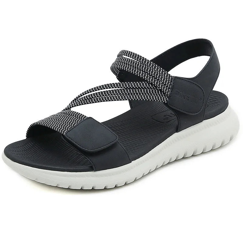 Women’s Summer Wedge Sandals 2025 – Elegant Open-Toe Outdoor Sports Beach Shoes, Comfortable Height-Boost Footwear