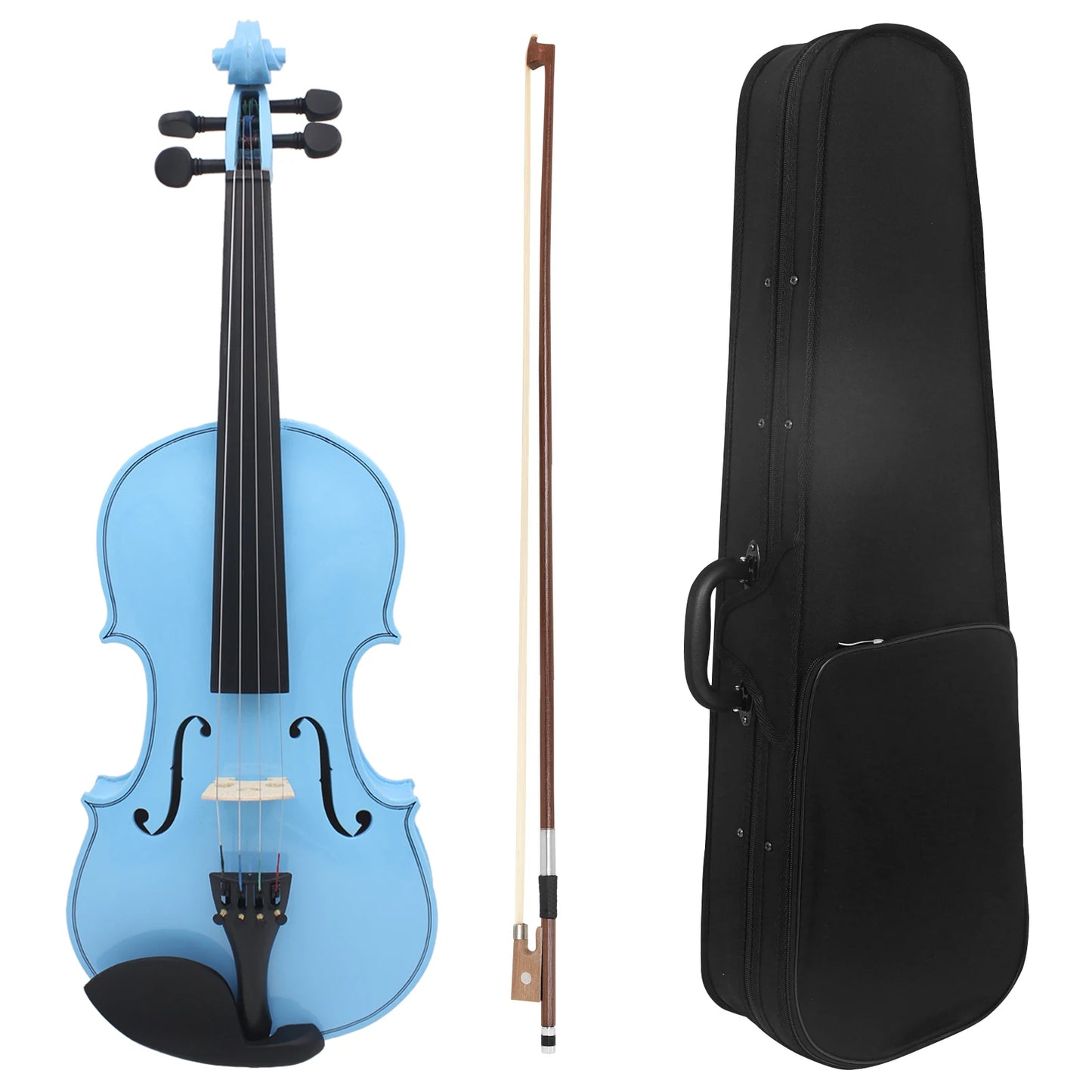 IRIN V-10 Acoustic Violin - Solid Wood Beginner Fiddle with Case, Bow & Accessories for Student Musicians