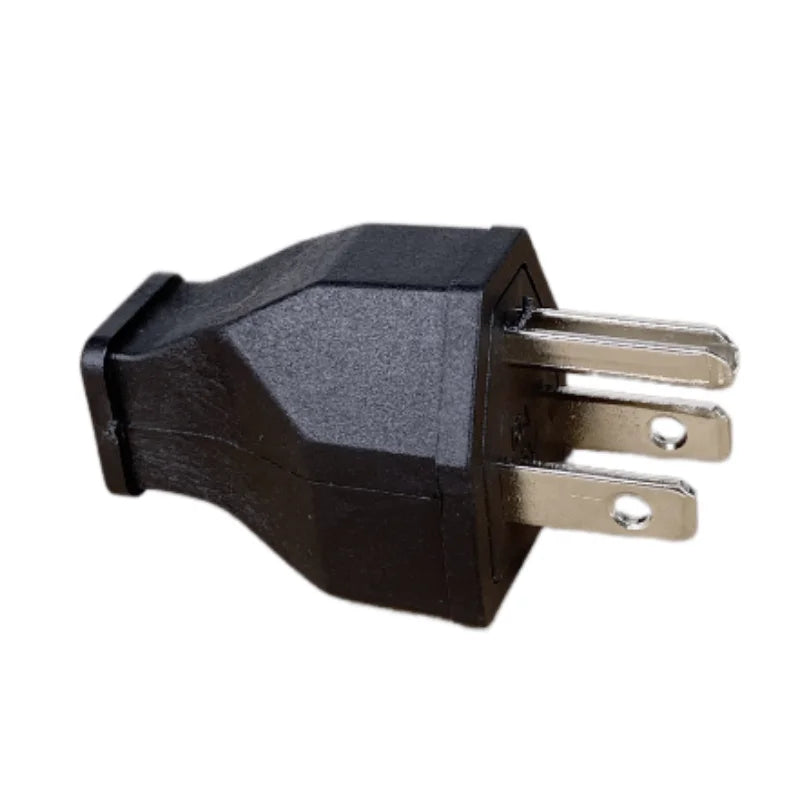 US 3-Pin Industrial AC Power Plug - 15A Rewireable Male Electrical Connector for Extension Cords and Outlets