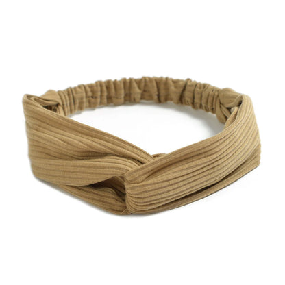 Women Cross Top Knot Headband – Elastic Soft Solid Color Hair Bands, Twisted Knotted Headwrap, Hair Accessories for Girls
