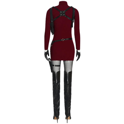 Resident Evil 4 Ada Wong Cosplay Costume - Horror Game Movie Outfit for Halloween, Comic Con & Stage Events