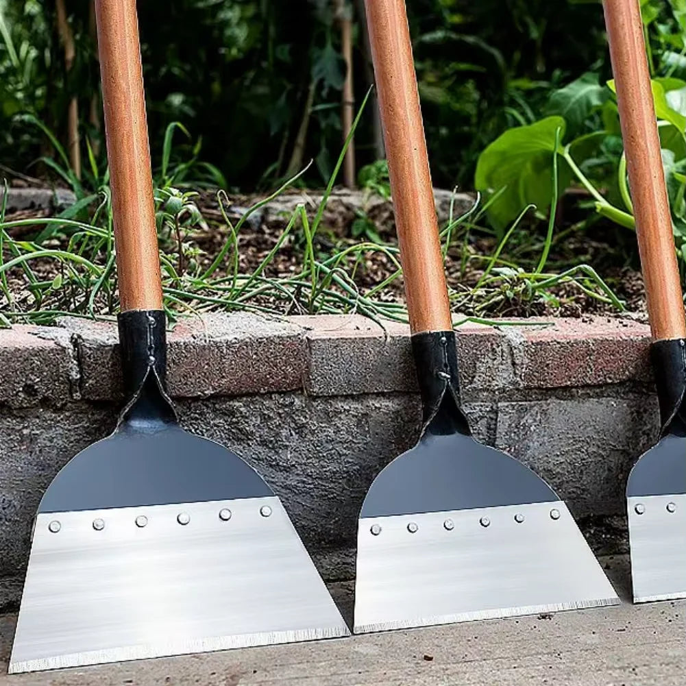 30cm Stainless Steel Weed Removal Shovel – Multifunctional Garden & Farm Tool for Weeding, Planting & Deicing Work