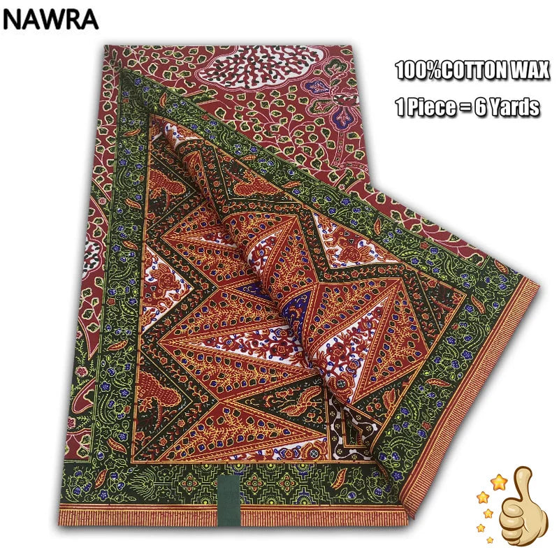 100% Cotton African Wax Print Fabric - High Quality Original Real Wax Ankara Batik Pagne Nigeria Style Sewing Fabric