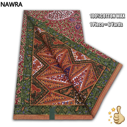 100% Cotton African Wax Print Fabric - High Quality Original Real Wax Ankara Batik Pagne Nigeria Style Sewing Fabric