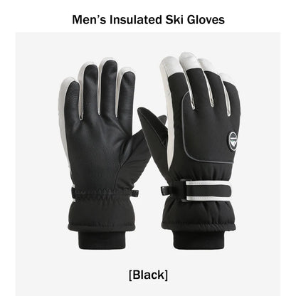 Men’s Waterproof Winter Ski Gloves – Thermal Touchscreen Cold Weather Gloves for Skiing, Cycling & Outdoor Sports