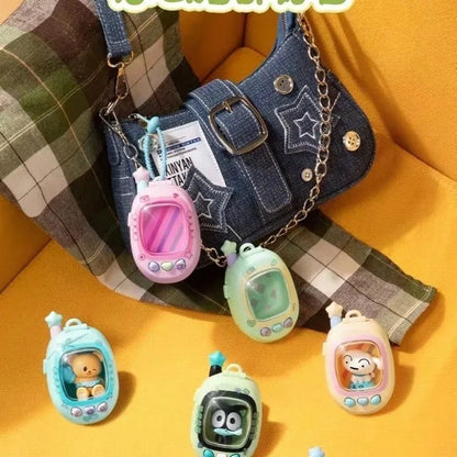 Call Me Series Blind Box Pendant - Mini Bean Storage Case with Light, Cute Collectible Toy and Bag Charm