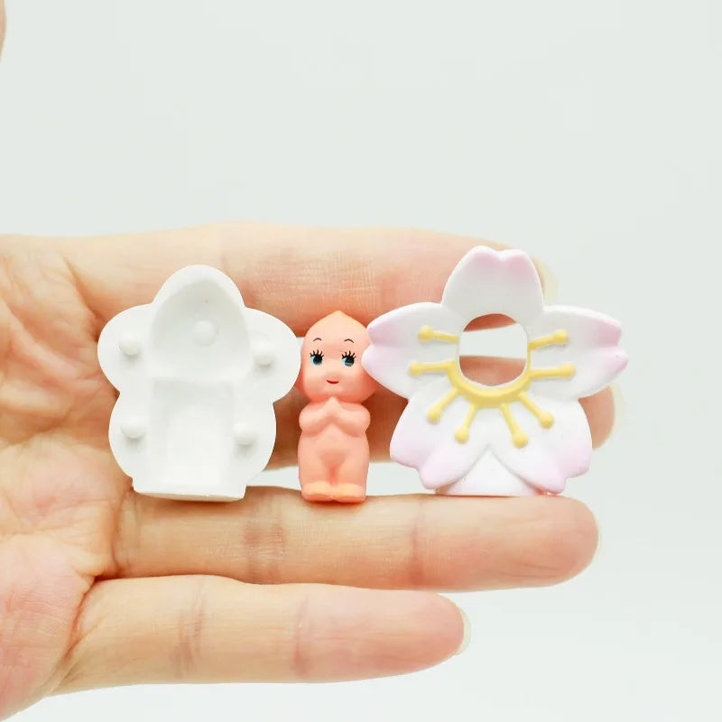Kewpie Blind Box Dolls - Lucky Cat, Mount Fuji, and Cherry Blossom Collectible Ornaments