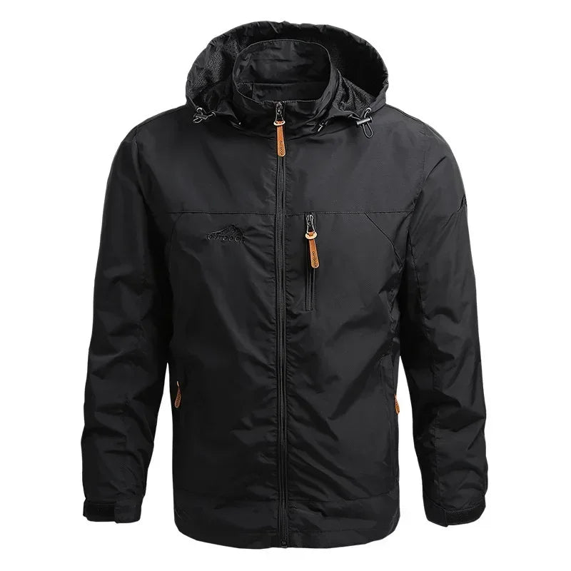 Men's Waterproof Windbreaker Jacket - Autumn Winter Outdoor Hiking Camping Fishing Casual Baseball Coat