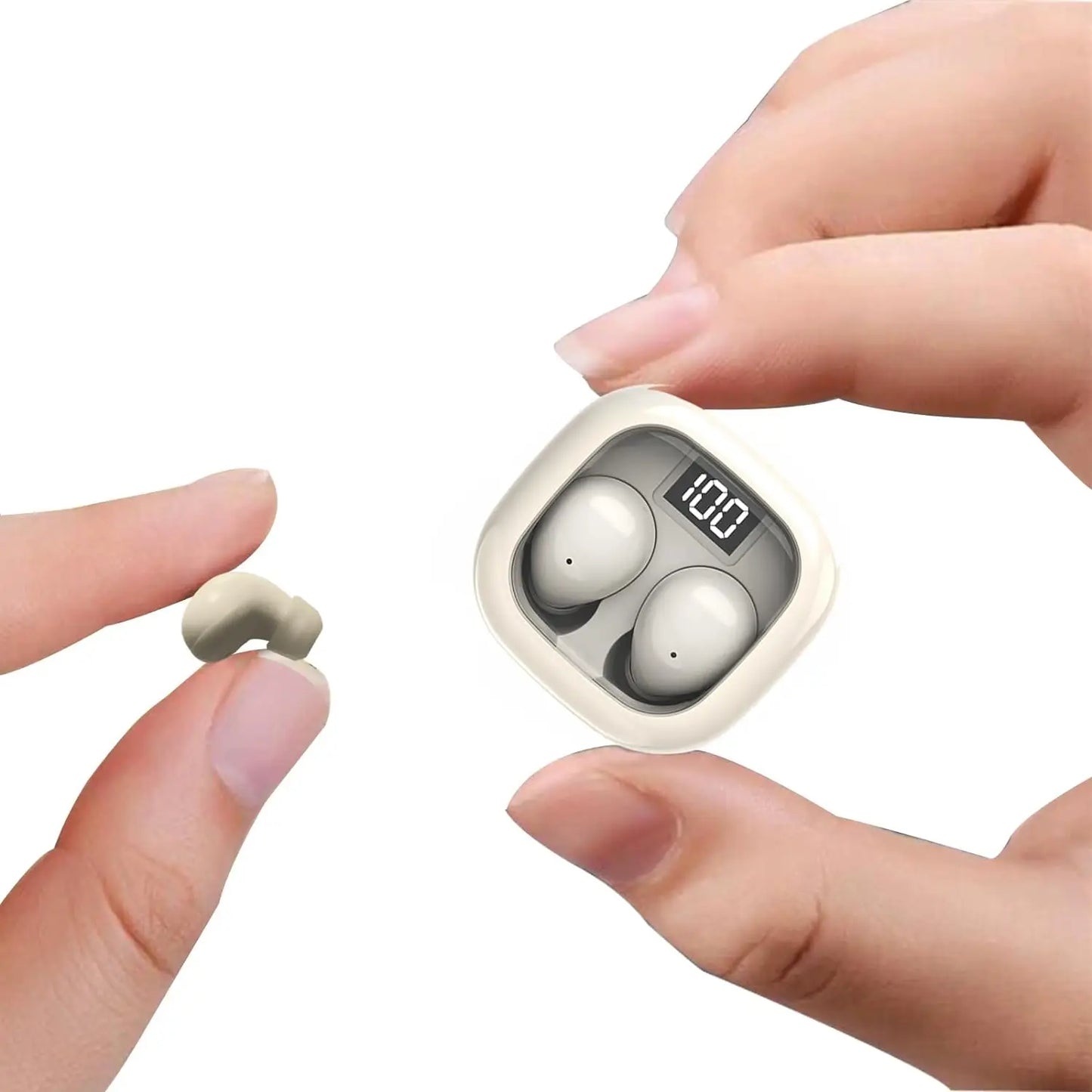 Mini Wireless Bluetooth Earbuds - Ultra Small Invisible Sleep Headphones with Noise Reduction