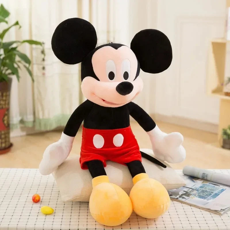 Disney Mickey & Minnie 35cm Plush Toy Cute Couple Red Pink Gift for Kids