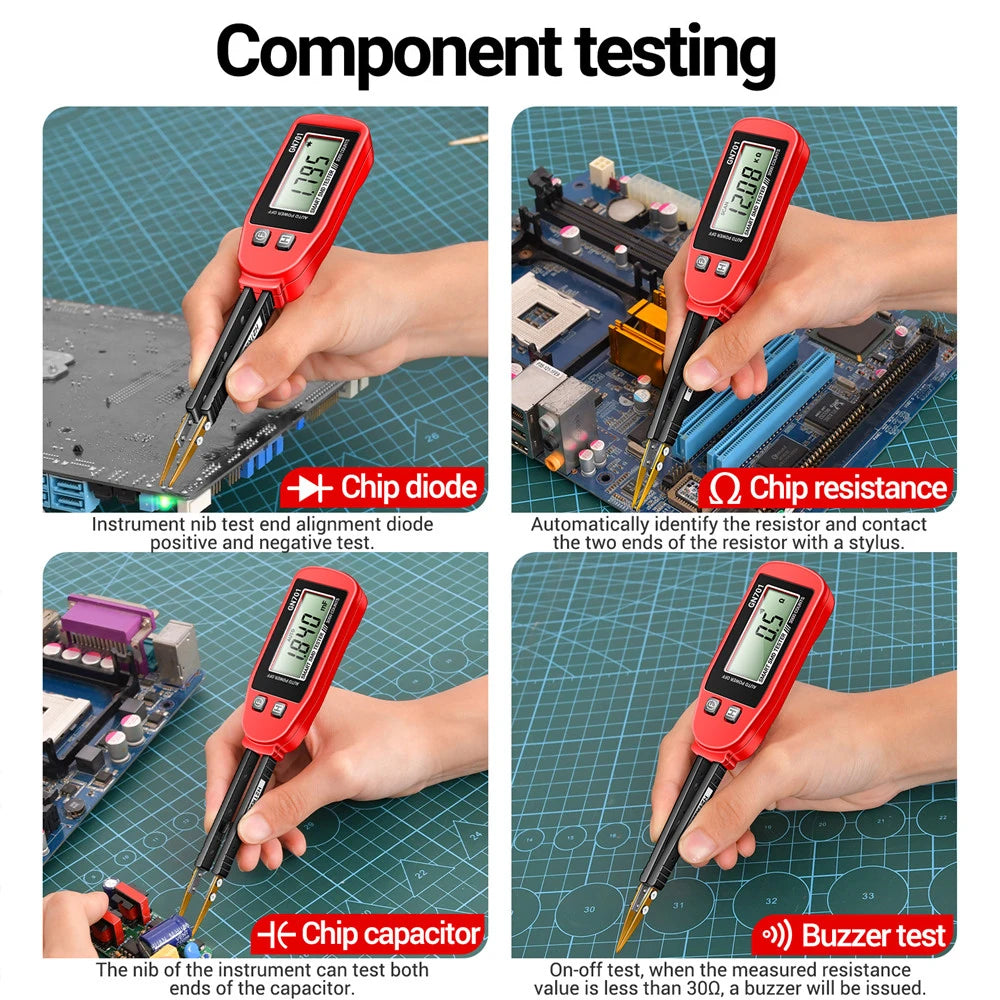 GN701 Smart SMD Tester – Multimeter for Capacitance, Resistance & Diode with LCD Display (3000 Counts)