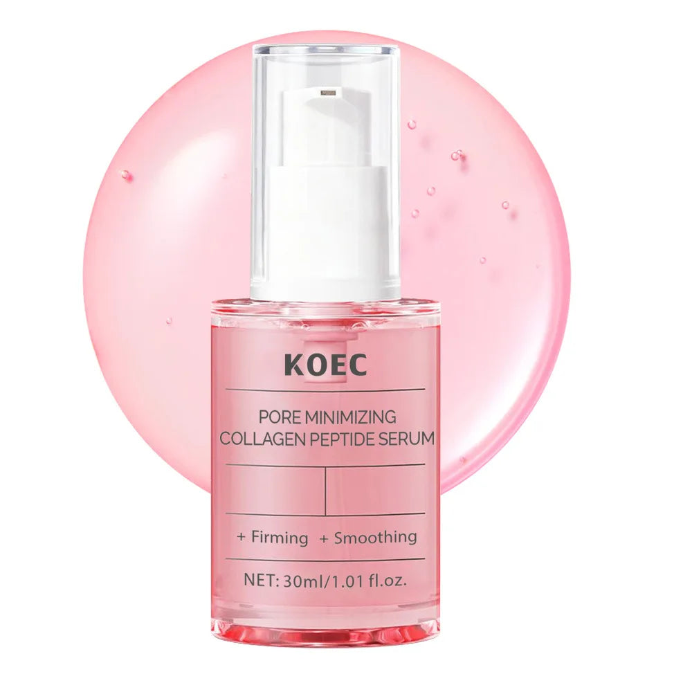 Collagen Peptide Pore-Perfecting Serum - Skin-Firming, Radiance-Boosting, and Plumping Korean Skincare Makeup Primer