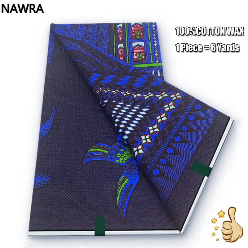100% Cotton African Wax Print Fabric - High Quality Original Real Wax Ankara Batik Pagne Nigeria Style Sewing Fabric