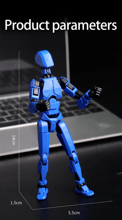 Multi-Jointed Shapeshift Robot 3D Printed Mannequin – 13 Action Figures for Kids & Adults, Parent-Child Games & Gifts