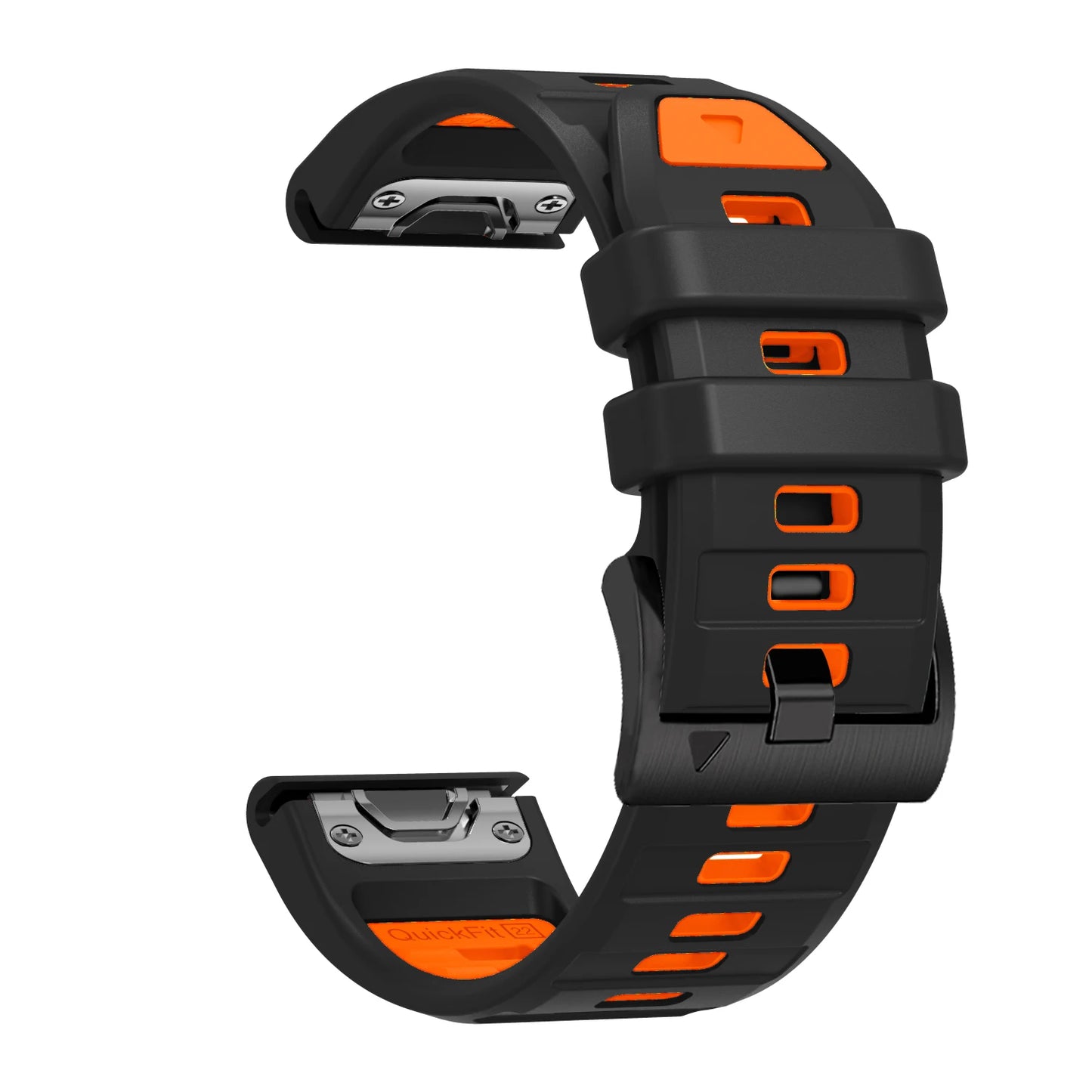 Fenix7 QuickFit Silicone Watch Strap 22mm–26mm – Replacement Band for Garmin Fenix 5/5X/6/6X/7/7X/8, Epix Pro, Enduro 2/3