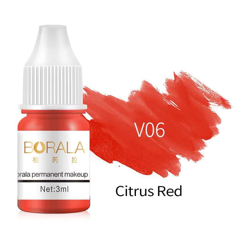 Borala 26 Colors 3ML Permanent Makeup Pigments – Sample Size for Lips, Eyebrows & Eyeliner, Beauty Art for Women
