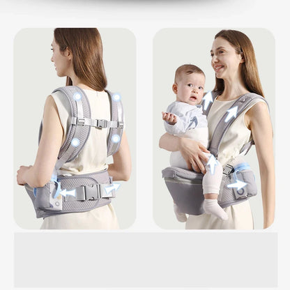 2026 Ergonomic Newborn Baby Carrier Backpack – Infant Hip Seat Front-Facing Kangaroo Wrap Sling for Travel & Hands-Free Comfort