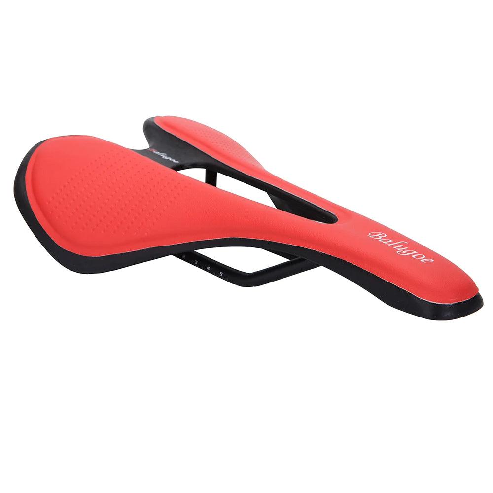 MTB Bike Saddle - PU Leather Gel-Filled Shockproof Comfort Seat for Mountain & Road Bicycles