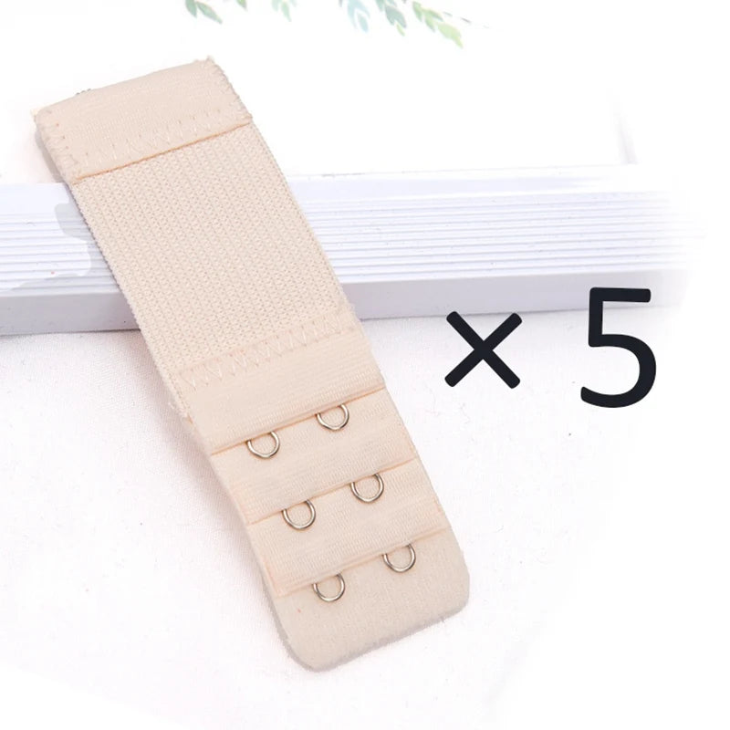 5PCS Women’s Bra Extender Set – Elastic Adjustable Strap, Hook Clip Expander for Bra & Intimates Accessories