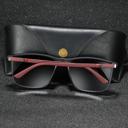 Luxury Square Vintage Polarized Sunglasses for Men & Women – UV400 Cycling, Driving, Fishing Eyewear