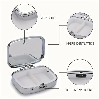 Travel Cases – Lovely Colored Metal Medicine & Jewelry Organizers, Small Iron Pill Container for Household Use