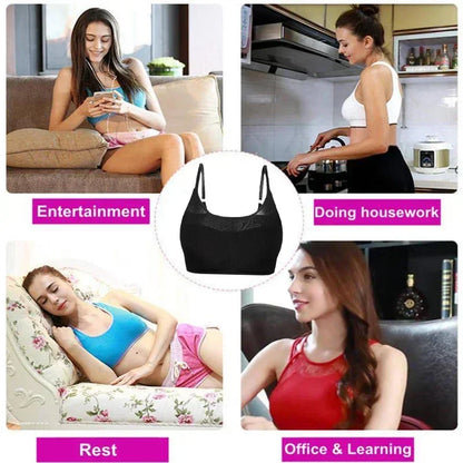 Electric Wireless Breast Massage Bra – Hot Compress Chest Care & Enhancement Massager