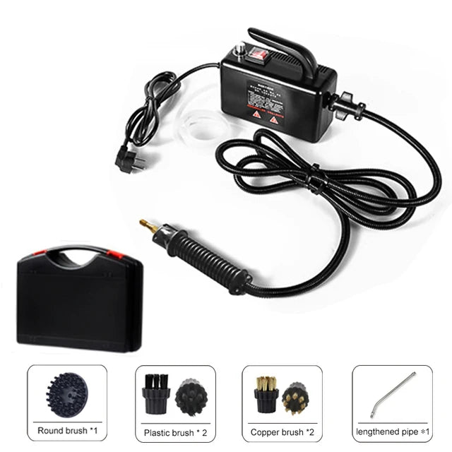 High-Temperature Steam Cleaner for Home Appliances – Sterilization, Kitchen Hood & Car Cleaner, US/EU Plug