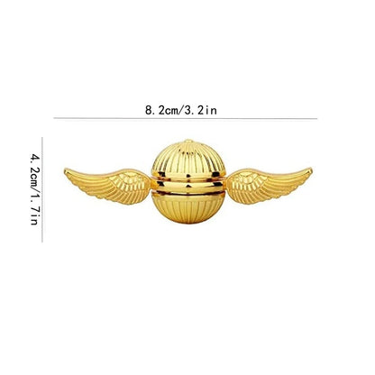 Golden Snitch Cupid Fidget Spinner - Metal Angel Wings Antistress Hand Spinner Toy for Kids & Gifts