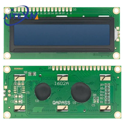 LCD1602 I2C Display Module - Blue Green 16x2 LCD Screen with PCF8574 IIC Adapter for Arduino 5V DIY Projects