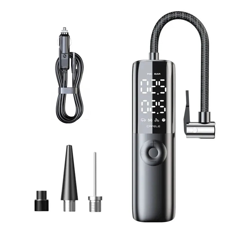 Portable 12V 150PSI Car Tire Air Compressor – Electric Air Pump for Car, Motorcycle & Bike with Long Power Cord